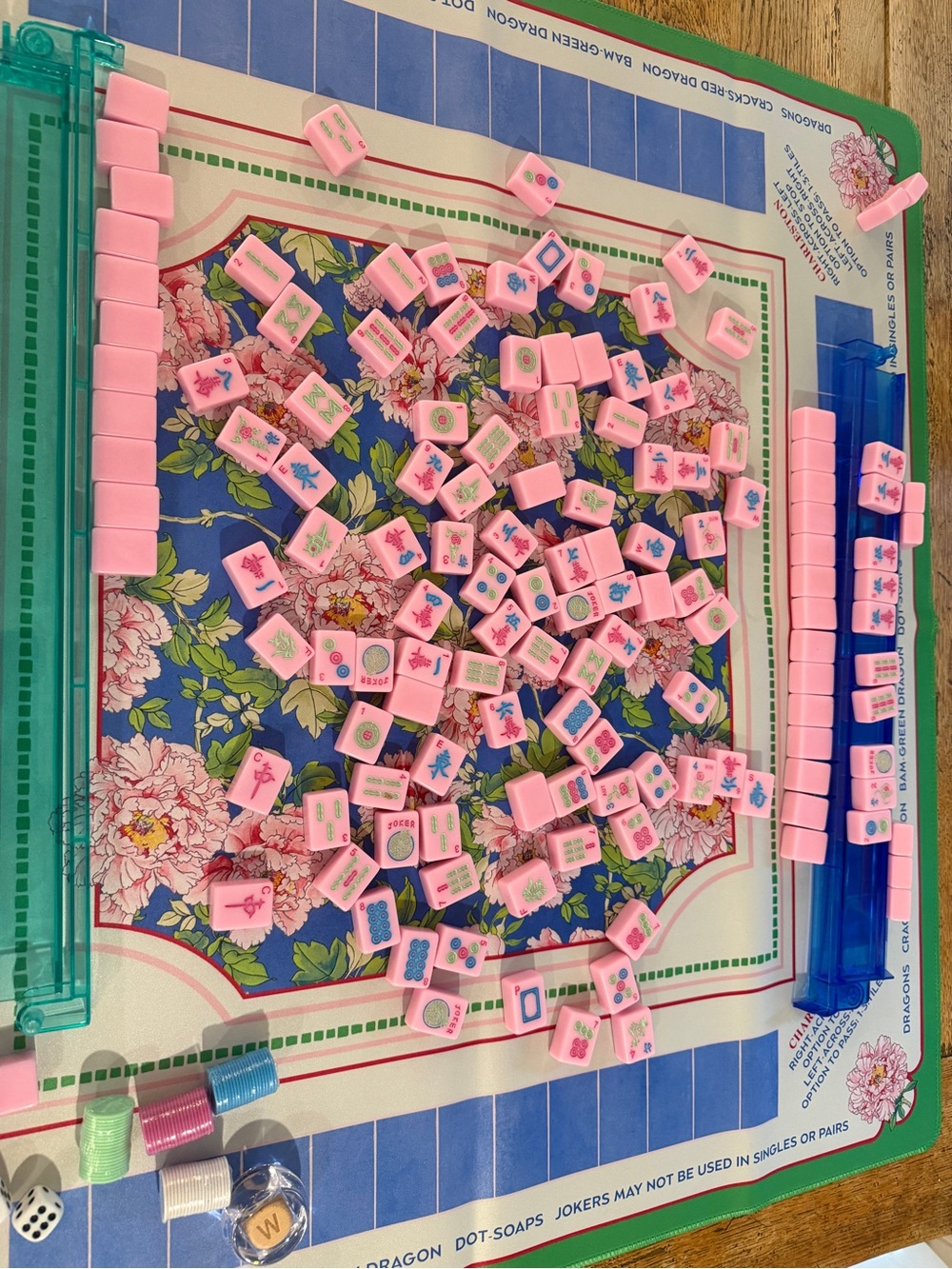 Hot Pink Mah Jong Tiles!
